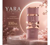 Lattafa Yara Elixir EDP 100ML Parfum pour femmes Longue durée Doux Fruité Floral Vanille Verre