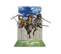 L'attaque Des Titans - Diorama Acrylique Eren, Mikasa & Armin 20 Cm