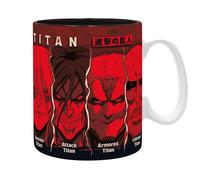 ABYstyle Mug L'Attaque des Titans – 460 ml – Produit officiel, micro-ondes & lave-vaisselle