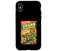 L'Attaque des Zombies végétaliens, Graaains, Horreur rétro Coque pour iPhone X/XS