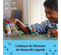 L'attaque du dévoreur 21257 Minecraft multicolore TU