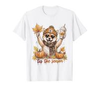 Latte à la Citrouille « C'est la Saison » de Shiba Inu T-Shirt