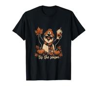 Latte à la Citrouille d'automne Penguin C'est la Saison T-Shirt
