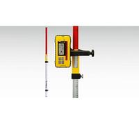 Stabila Mire de nivellement NL 7468 – Aluminium, hauteur max. 240 cm, nivellement laser et récepteur