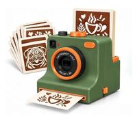 Latte Art Stencil Maker 3D Printed Coffee Printer for Drinks Desserts(Green)