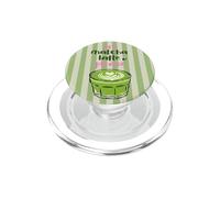 Latte au Matcha et thé d'été Girlie Green Fun PopSockets PopGrip pour MagSafe