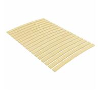 Latte de rechange pour sommier - vidaXL - 17 lattes - 80x200 cm - Bois de peuplier - Pliable - Lattes enroulables - Brun