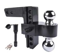 L'attelage de remorque réglable Noir s'adapte au récepteur de 2 Pouces, attelage de Chute en Aluminium de 6 Pouces, 12500 LBS Compatible avec Les camions Lourds