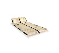 vidaXL Sommier à lattes 246449 – 28 lattes, 7 zones, 70 x 200 cm