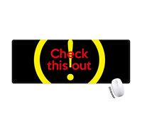l'attention de la musique hip hop garde véritable provocation tapis de souris large cousues bords mat étendu game bureau