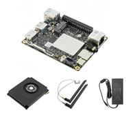 LattePanda IOTA x86 Ordinateur de carte unique, avec dissipateur thermique en aluminium, ventilateur, carte réseau M.2 AX210, bloc d'alimentation 12 V 60 W (8 Go de RAM, 64 Go eMMC (Unactivated))