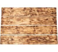 Lattes de bancs Pin naturel flammé et huilé Planche de bois 120x20x3cm 4 pièces 9967