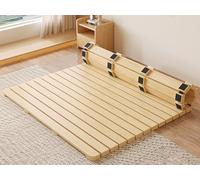 Lattes de lit en bois robustes pour lit simple/double/grand lit/king size, support de matelas pliable, design à rouleau horizontal (l x L x L) 80 x 200 cm