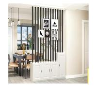 Lattes en Imitation Bois pour Claustra, séparateur de pièce Autonome Moderne - 70 à 230 cm de Haut, pour entrée, Restaurant, Bureau, Colonne décorative(7root,130cm/51.1in/4.26ft)