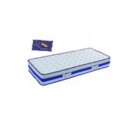 Lattex Blue Matelas 2x100x200 Hauteur 29 cm - Face Hiver avec Laine - Face été avec Lin - Soutien Ferme King of Dreams