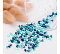 L'attrape-rêve assortiment de perles rondes nacrées bleues lot de 250 diamètre 4 mm