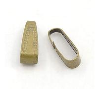 L'attrape-rêve bélières Attache-pendentifs en Laiton Couleur Bronze Antique sans Plomb 1 Lot de 10 Longueur 10 mm (argenté Clair)