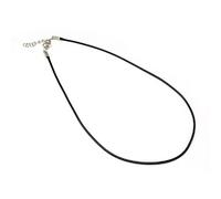 L'attrape-rêve collier noir en cordon ciré 5 pièces longueur 420 mm