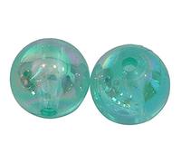 L'attrape-rêve lot de 100 perles acryliques rondes transparentes vert-bleu diamètre 6 mm