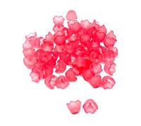L'attrape-rêve Lot de 50 Perles en Plastique Rose givré en Forme de Fleur Dimension 10x6 mm Livraison Gratuite en France métropolitaine