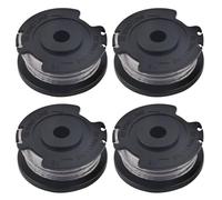 Latuwa Lot de 4 bobines de tête de débroussailleuse F016800569 F016800385 avec fil en nylon de 0,16 cm x 4,9 m pour débroussailleuse Bosch Easy Grass Cut Art 23 SL, Art 2300, Art 23-28, Art 26 SL, Art