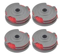 Latuwa Lot de 4 bobines de tête de débroussailleuse FLY021 FLY21 513937190 avec ligne en nylon de 10 m pour Flymo Power Trim 500SET250 500 500XT PTXT25 700 SET300 700 PWT23