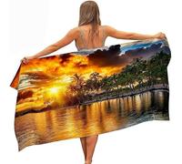 Latwerio Serviette de Plage 70 x 150 Paysage Marin Tropical, 3D Serviette de Bain Paysage Marin Tropical, Microfibre Serviette Plage Adultes Enfants, Drap de Plage Anti Sable Séchage Rapide s4794