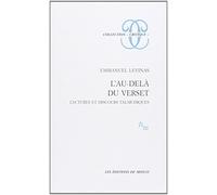 L'au-dela du verset: Lectures et discours talmudiques (Collection Critique) (French Edition) by Emmanuel Levinas (1982-08-02)
