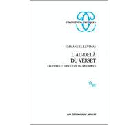 L'au-delà du verset. Lectures et discours talmudiques - Emmanuel Levinas - Minuit - broché - Essai