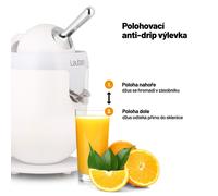 Lauben Elektrische Zitruspressse 110WT 160W weiß