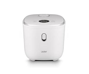 Lauben Low Sugar Rice Cooker Cuiseur à riz avec fonction Low-Sugar, volume de 3 l, 6 modes, démarrage différé, maintien au chaud, surface en céramique antiadhésive, passe au lave-vaisselle (blanc)