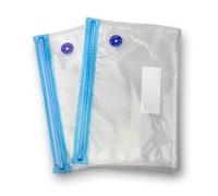 Lauben Zip Lock Bag Set, 10 Sacs (5 pcs. 20×22 cm, 5 pcs. 27×35 cm), Valve à vide, Réutilisable, Pour Sous Vide, Congélateurs