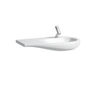 LAUFEN Alessi One lavabo, encastrable, sans trou pour robinet, sans trop-plein, tablette gauche, 900x500mm, H814976, H8149764001091, Couleur: Blanc avec LCC