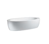 Laufen Baignoire en fonte minÃ©rale coulissante autoportante Il Bagno Alessi one 1830x870x460mm, incl. tablier, incl. cadre de pied, sans Ã©clairage sous-marin, blanc - H2459720000001