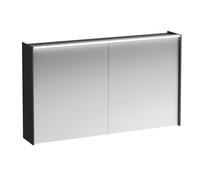 LAUFEN Armoire de toilette Lani, deux portes, avec élément déclairage LED, 1220x210x715mm, 1, H4038221122661, Couleur: Trafic gris