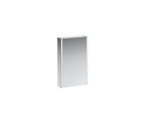 LAUFEN Armoire de toilette Running Frame 25, éclairage vertical, charnière à droite, 750x150x450, H4083029001451, Exécution: verre blanc / arrière laqué