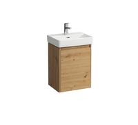 LAUFEN BASE 2.0 bâti-support pour lavabo, 1 porte, charnières à gauche, SoftClose, pour H815961, 454x320x522mm, H4112211082671, Couleur: ChÃªne sauvage