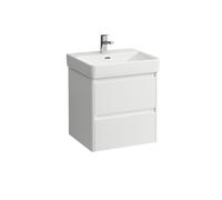 LAUFEN BASE 2.0 bâti-support pour lavabo, 2 tiroirs, SoftClose, système de rangement inclus, pour H810962, 521x446x515mm, H4112421082601, Couleur: Blanc mat