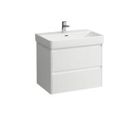 LAUFEN BASE 2.0 bâti-support pour lavabo, 2 tiroirs, SoftClose, système de rangement inclus, pour H810967, 669x446x515mm, H4112921082601, Couleur: Blanc mat