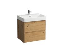 LAUFEN BASE 2.0 bâti-support pour lavabo, 2 tiroirs, SoftClose, système de rangement inclus, pour H810964, 621x446x515mm, H4112821082671, Couleur: ChÃªne sauvage