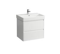 LAUFEN BASE 2.0 bâti-support pour lavabo, 2 tiroirs, SoftClose, système de rangement inclus, pour H810964, 621x446x515mm, H4112821082611, Couleur: Blanc brillant