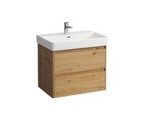 LAUFEN BASE 2.0 bâti-support pour lavabo, 2 tiroirs, SoftClose, système de rangement inclus, pour H810967, 669x446x515mm, H4112921082671, Couleur: ChÃªne sauvage