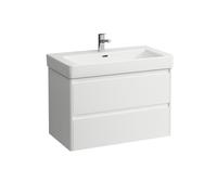LAUFEN BASE 2.0 bâti-support pour lavabo, 2 tiroirs, SoftClose, système de rangement inclus, pour H813965, 821x446x515mm, H4113021082601, Couleur: Blanc mat
