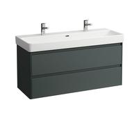 LAUFEN BASE 2.0 bâti-support pour lavabo, 2 tiroirs, SoftClose, système de rangement inclus, pour H814965, 1168x446x515mm, H4113221082661, Couleur: Trafic gris