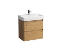 LAUFEN BASE 2.0 bâti-support pour lavabo, 2 tiroirs, SoftClose, système de rangement inclus, pour H818959, 572x361x515mm, H4112621082671, Couleur: ChÃªne sauvage