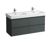 LAUFEN BASE 2.0 bâti-support pour lavabo, 4 tiroirs, SoftClose, système de rangement inclus, pour H814966, 1168x446x515mm, H4113241082661, Couleur: Trafic gris