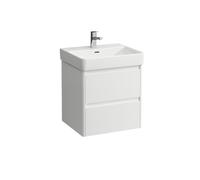 LAUFEN BASE 2.0 bâti-support pour lavabo, 2 tiroirs, SoftClose, système de rangement inclus, pour H810962, 521x446x515mm, H4112421082601, Couleur: Blanc mat