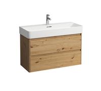 LAUFEN BASE 2.0 pour meuble sous-lavabo VAL, 2 tiroirs, système de rangement inclus, pour H810287, 920x400x515mm, H4114121082671, Couleur: ChÃªne sauvage