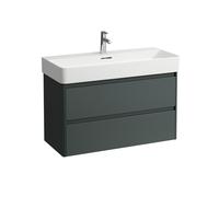 LAUFEN BASE 2.0 pour meuble sous-lavabo VAL, 2 tiroirs, système de rangement inclus, pour H810287, 920x400x515mm, H4114121082661, Couleur: Trafic gris