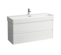 LAUFEN BASE 2.0 pour meuble sous-lavabo VAL, 2 tiroirs, système de rangement inclus, pour H810289, 1168x400x515mm, H4114221082611, Couleur: Blanc brillant